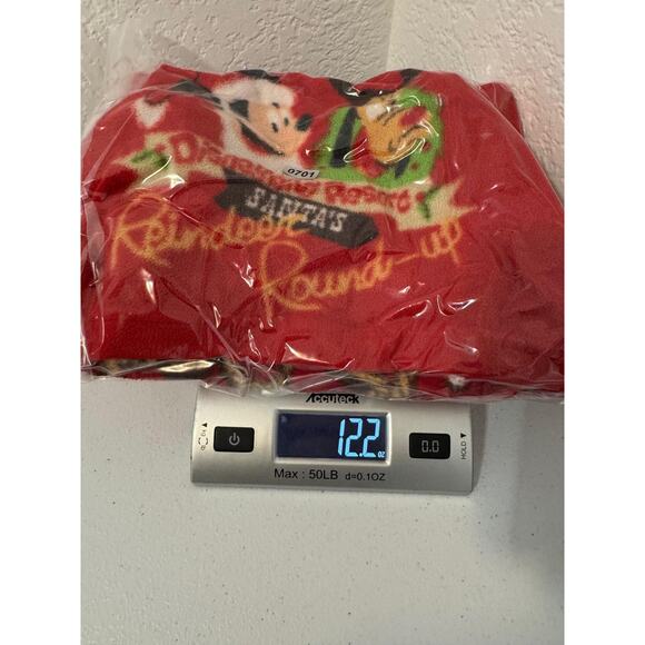 Disneyland Resort Santas Reindeer Fleece Throw 35X46 Mickey Festive - Picture 10 of 10